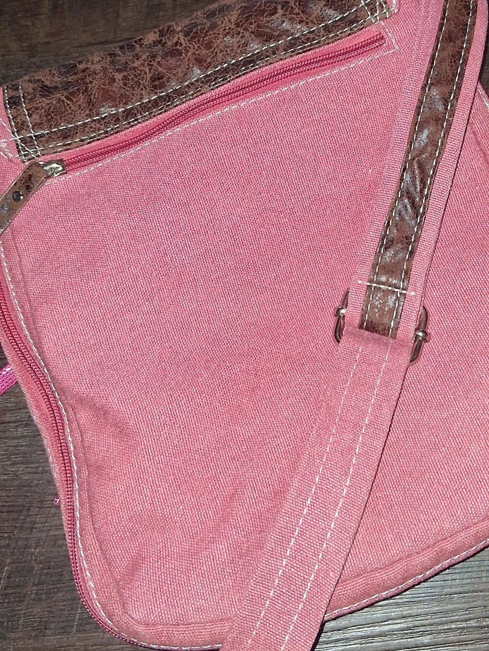 Y2k Pink Crossbody Bag with Colorful Sneaker Appliqué